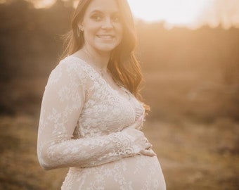 Robe de grossesse shooting photo enceinte baby bump blanc Etsy France