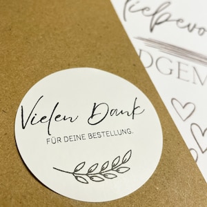 Danke für die Bestellung - Etiketten mit verschiedenen Motiven für Geschenke/Briefumschläge/Papeterie 45/46