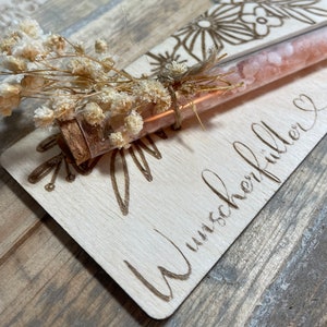 Einzigartige Holzkarten mit Glückwünschen - Tolle Geschenkidee aus Holz Happy Birthday Für Dich Wunscherfüller
