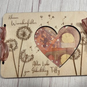Geldgeschenk Geburtstag  / Personalisierbares Geschenk  Lastminute Geschenk holzkarte karten aus holz geburtstagskarte holz geburtstagskarte