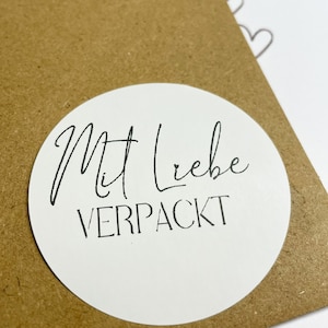 Mit Liebe verpackt - Etiketten mit verschiedenen Motiven für Geschenke/Briefumschläge/Papeterie 35/36
