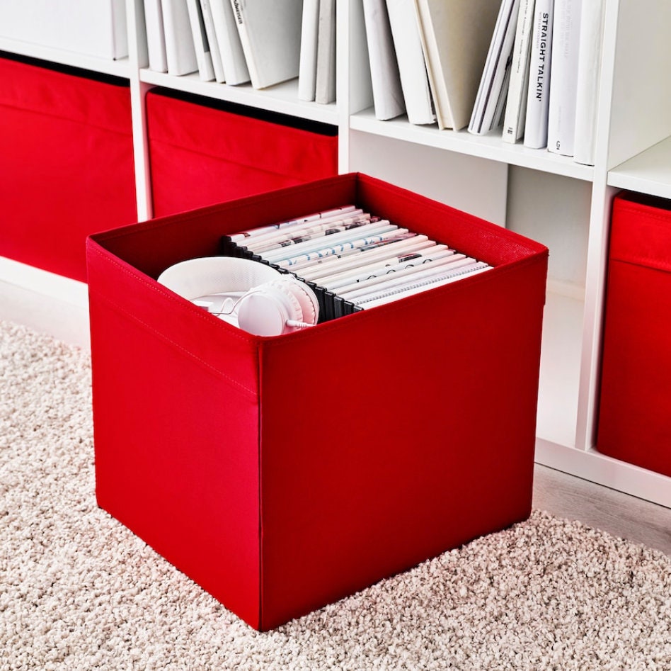 2 X IKEA Red DRÖNA Drona Storage Box for Kallax Unit Etsy UK