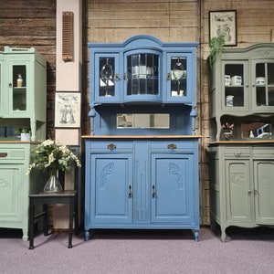Antikes shabby Chic Buffetschrank, Blau. SIEHE BESCHREIBUNG!