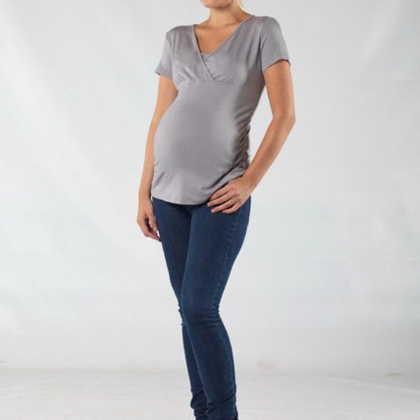 Still shirt maternity shirt size 38/40 erk grey
