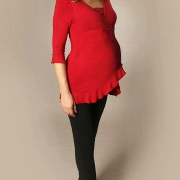 Stillshirt maternity shirt rü red