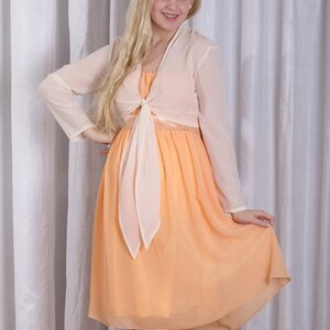 Umstandsbolero Chiffon ya apricot Umstandsmode Bild 3