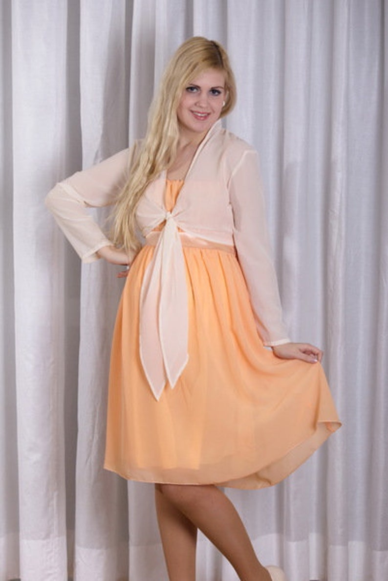 Umstandsbolero Chiffon ya apricot Umstandsmode Bild 3