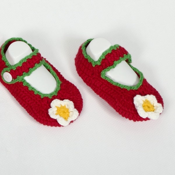 Baby Shoes Crochet Shoes Flowers