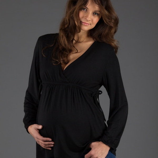 Still shirt maternity shirt sbl black Gr. 36/38 Breastfeeding fashion