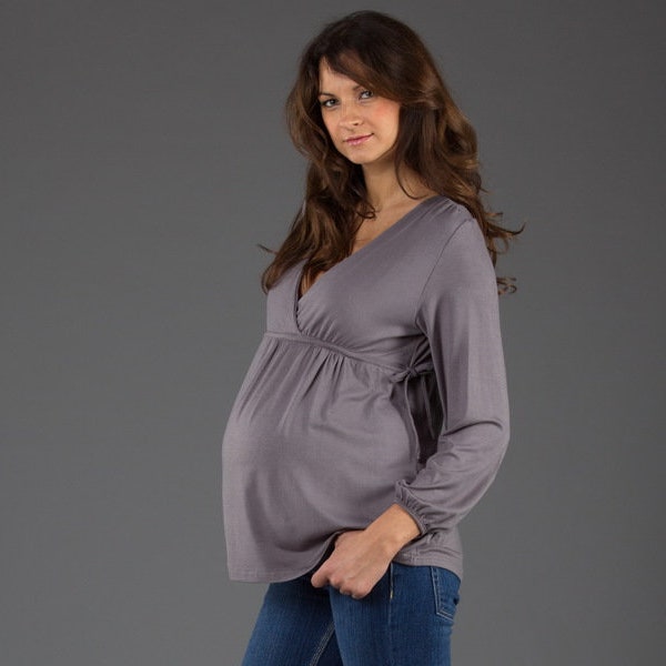 Stillshirt Maternity shirt gbl grey Stillmode