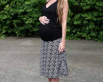 Maternity wear Maternity skirt sw black and white size 36