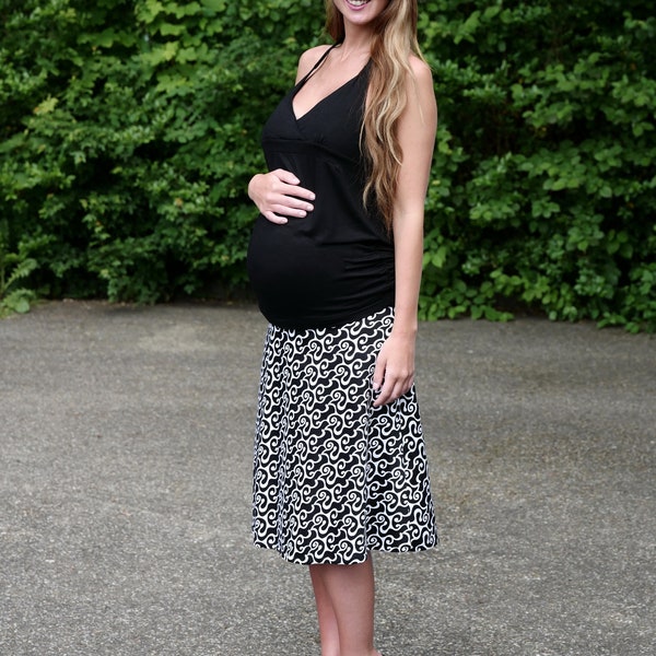 Maternity wear Maternity skirt sw black and white size 36