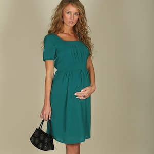 Maternity dress chiffon ük green maternity fashion