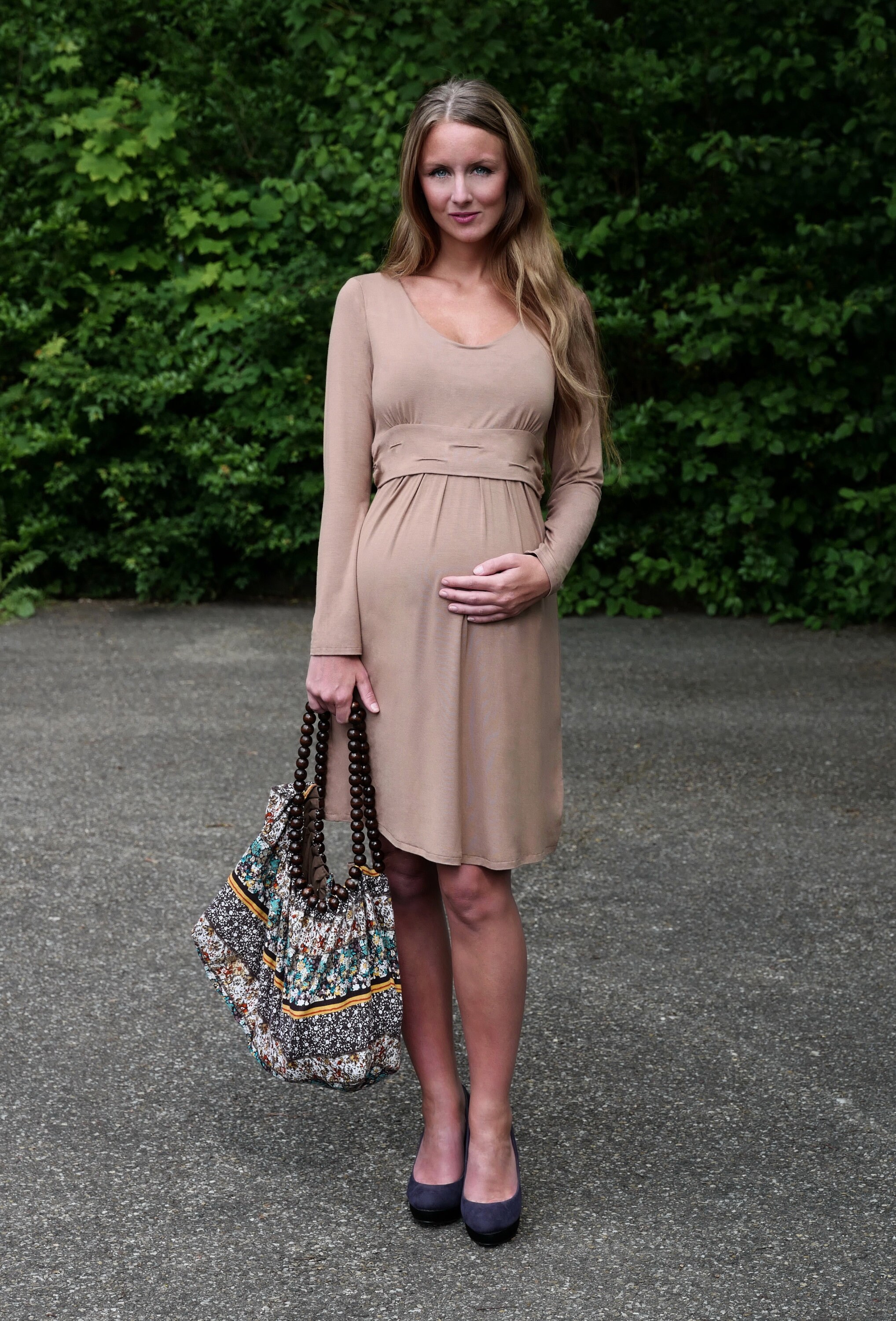 Maternity Dress Nursing Dress Cn Cream Etsy