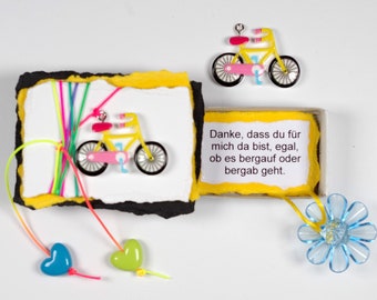 Matchbox bike, bike, saying, gift men, love, Valentine's Day, bike, heart, Christmas gift men, girlfriend, woman