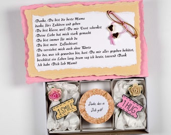 Geschenkbox für Mama,Muttertag,Spruch,Anstecknadel,Geburtstagsgeschenk Mutter,Weihnachtsgeschenk,Ostergeschenk,Valentinstagsgeschenk,Herz