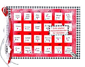 Adventskalender Gefüllt Adventskalender Für Verliebte Etsy