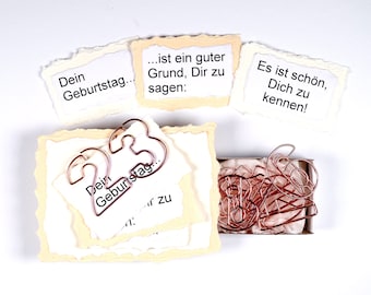 Büroklammern,Lesezeichen,Büro,Clips, Heftklammern,Geburtstagsgeschenk Männer,Frauen,Sohn,Tochter,Geburtstag,Kartengestaltung,basteln,Zahlen,