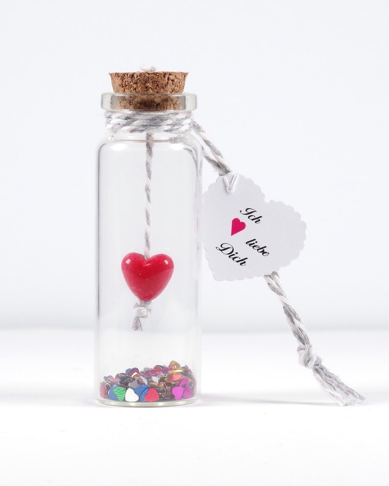 Flaschenpost ich liebe dichFlaschenpostSpruchGeschenk Etsy