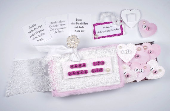Adventskalender Mama Adventskalender Gefülltadventskalender Sprüchestreichholzschachtelmamaadventskalender Mama Mit Sprücheherz