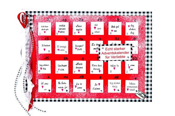 Adventskalender Karteadventskalender Gefüllt Adventskalender Frauen Adventskalender Mit Sprüchen Adventskalender Männerliebe
