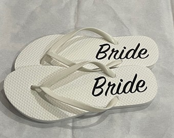 Personalized Flip Flops - Perfect for Bachelorettes or Weddings!