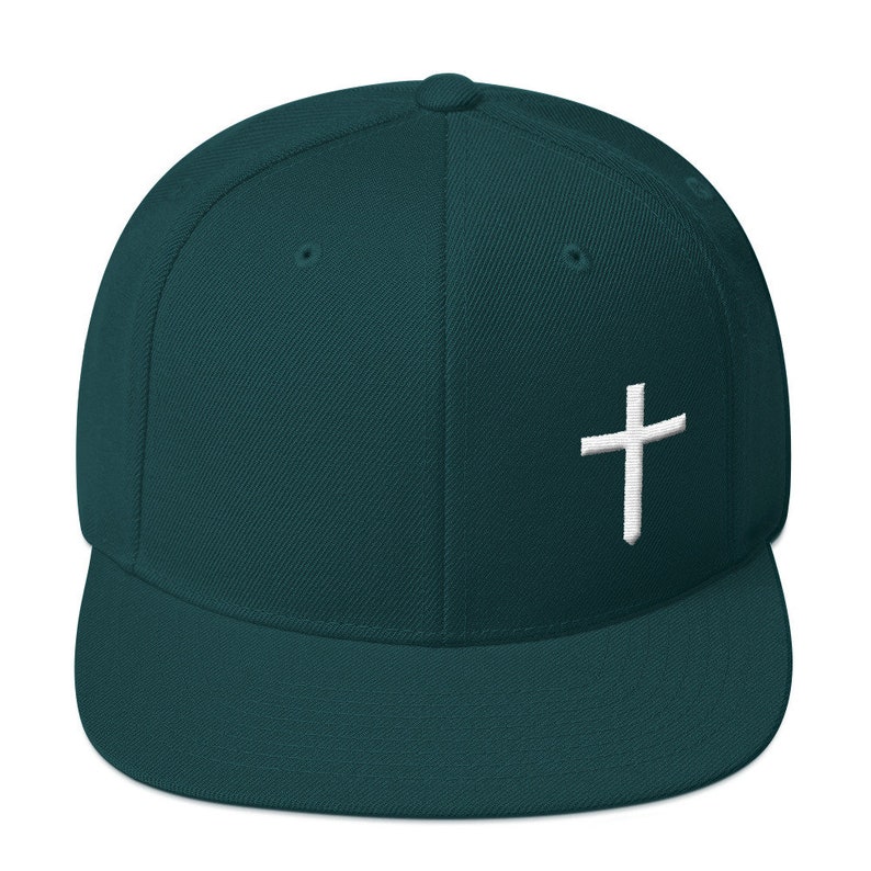 Christian Cross Logo Wool Blend Snapback Hat | Etsy