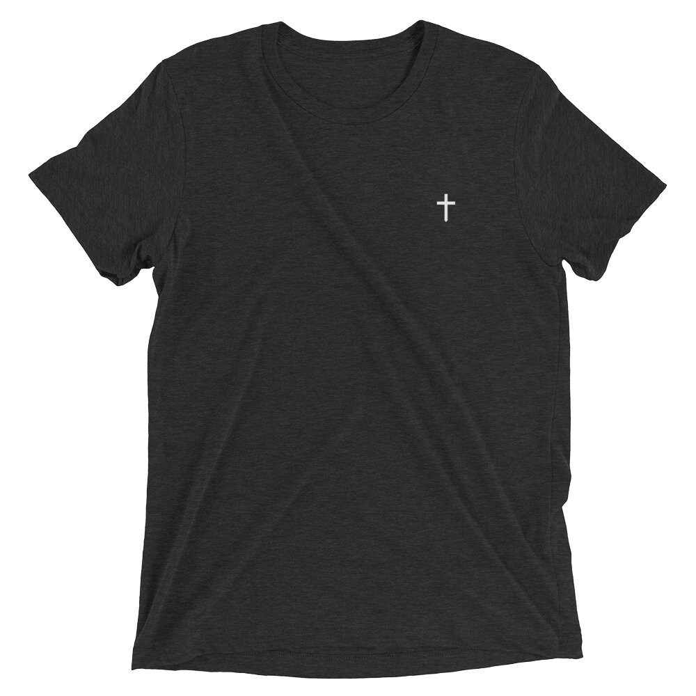 Christian Cross Logo Fitted Soft Wash Crew Neck Tshirt | Etsy