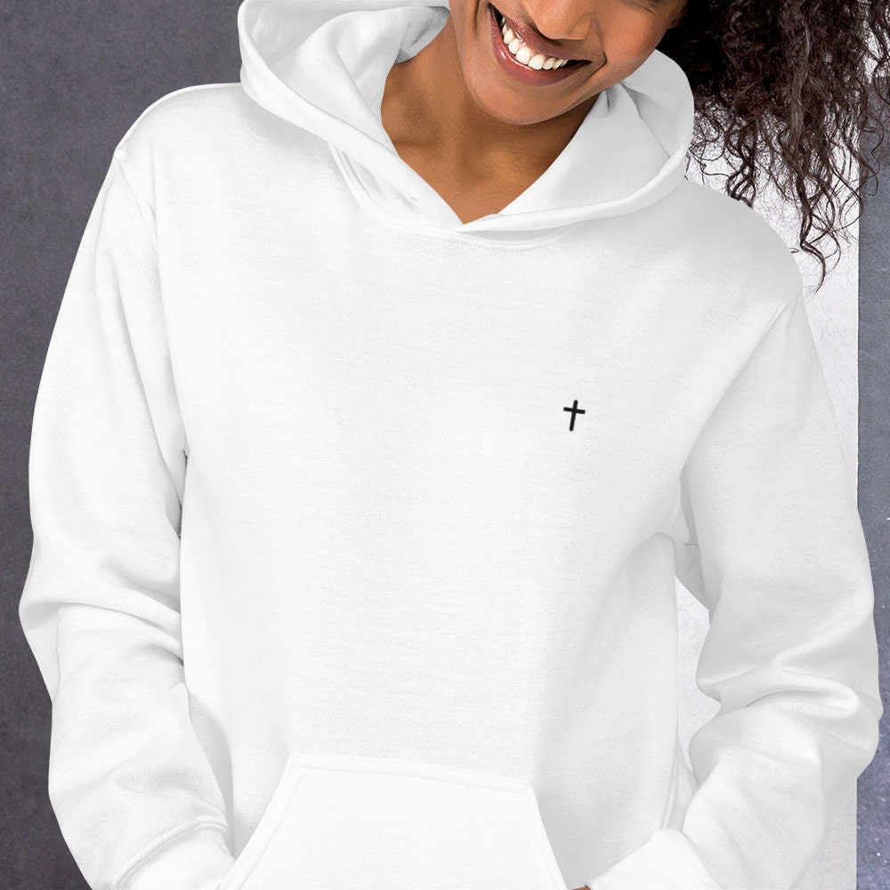 Christian Cross Logo Pullover Hoodie Unisex Etsy