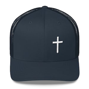 Christian Cross Logo Retro Trucker Hat