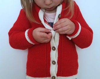 Children's traditional jacket in red