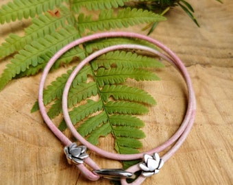 Leather wrap bracelet