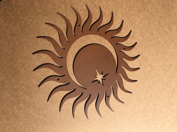 Metal Sun Wall Art - Rusted Sun - Rustic Sun - Yard Art - Sun