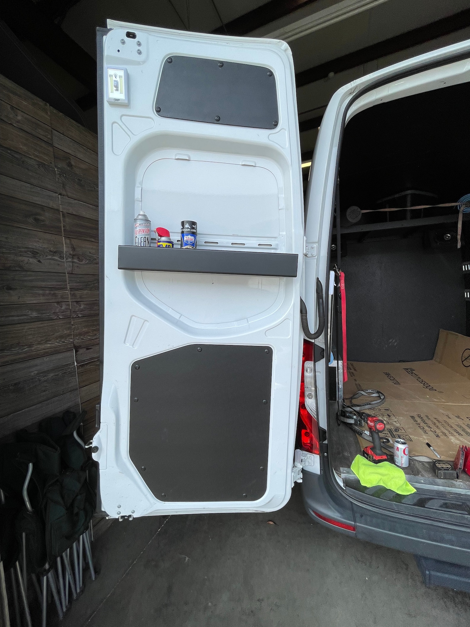 Sprinter Van - Chemical Holder Rear Door - Aerosol Can Storage ...