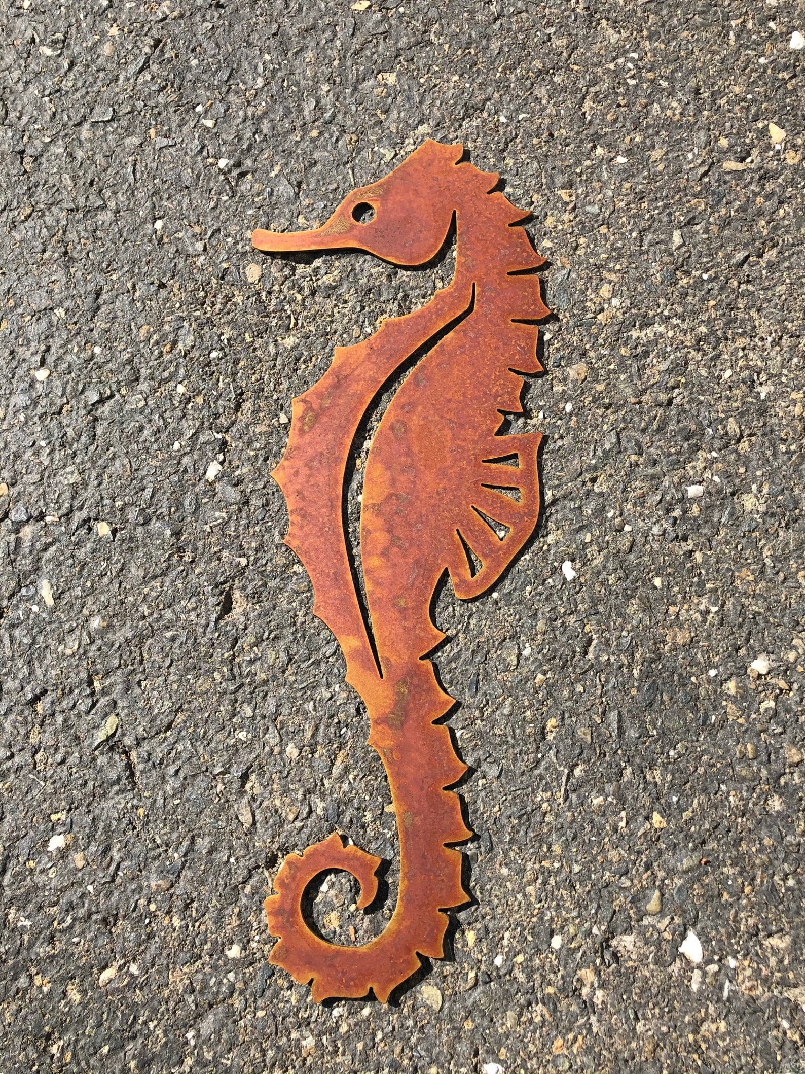 Metal Wall Art Seahorse Wall Art Yard Art Rustic | Etsy