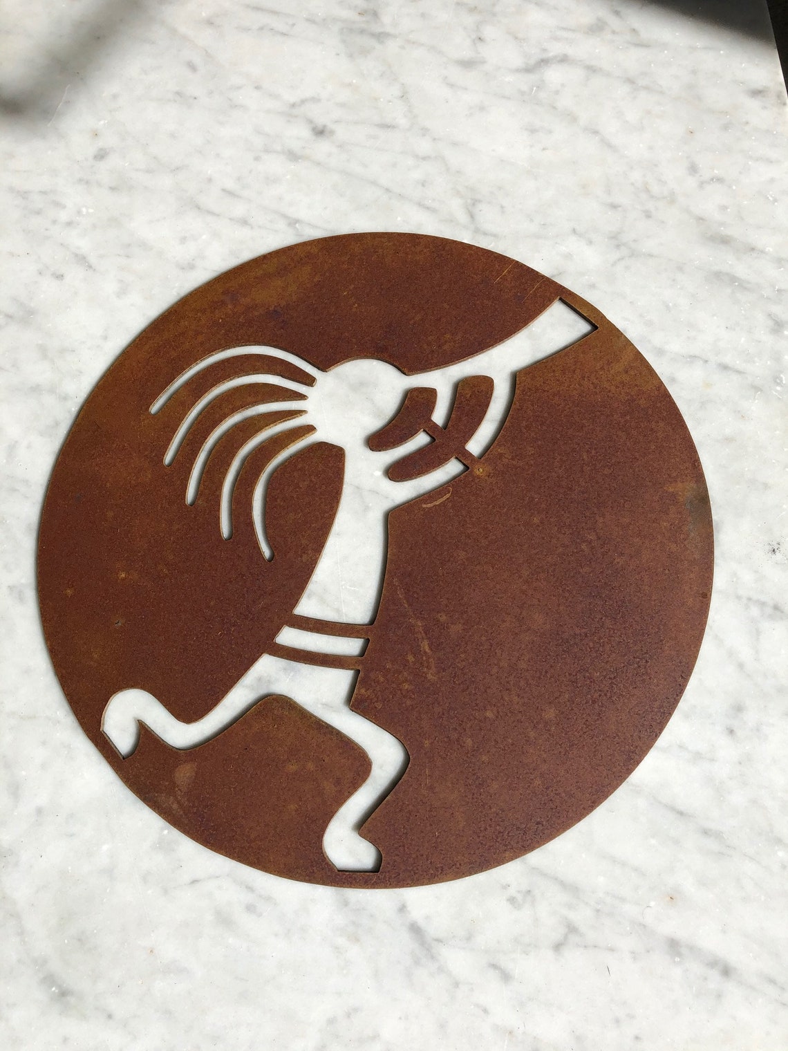 Kokopelli Native American Art Metal Art Yard Art Etsy