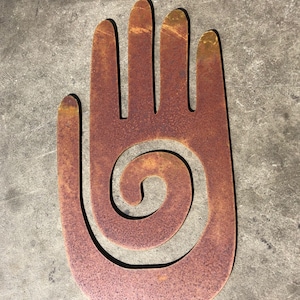 Kokopelli Hand Southwest New | Wall Art | Yard Art | Kokopelli | Rusted Art | Rustic