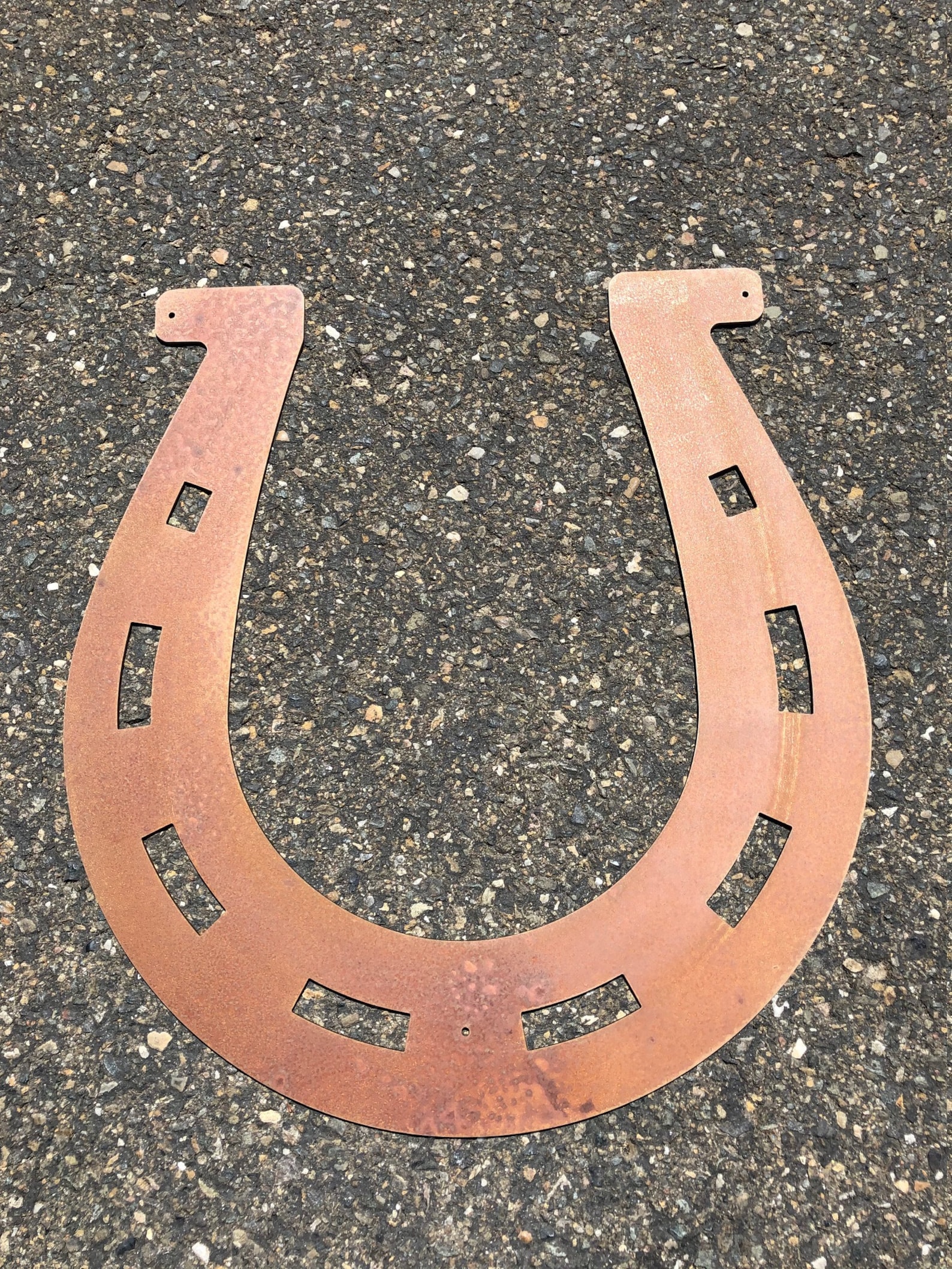 Horseshoe Sign Farm Sign Gate Sign Rusted Horseshoe Etsy