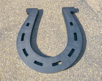 Metal Horseshoe - Cowboy Horseshoe - Horseshoe - Steel Art - Barn sign