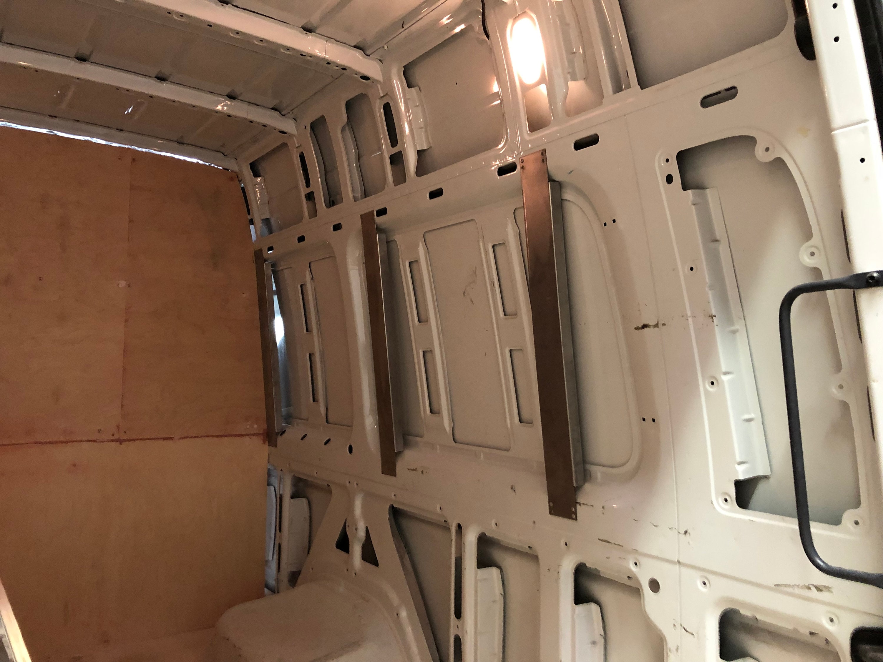 Sprinter Van Vertical Wall Support- Van Wall Support Ribs- Metal Framing- Camper Van Build- Mercedes Sprinter DIY Wall Support- 07+