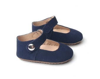 navy blue infant shoes