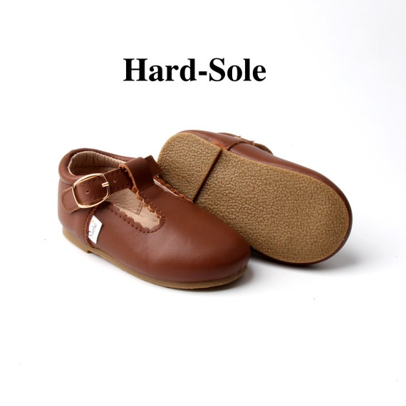 Size 6 & 10 Soft Sole / Hard-Sole Baby Mary Jane Chocolate Brown, Starbie Baby Shoes, Baby T-Bar Shoes, Toddler Mary Janes, Toddler Shoes