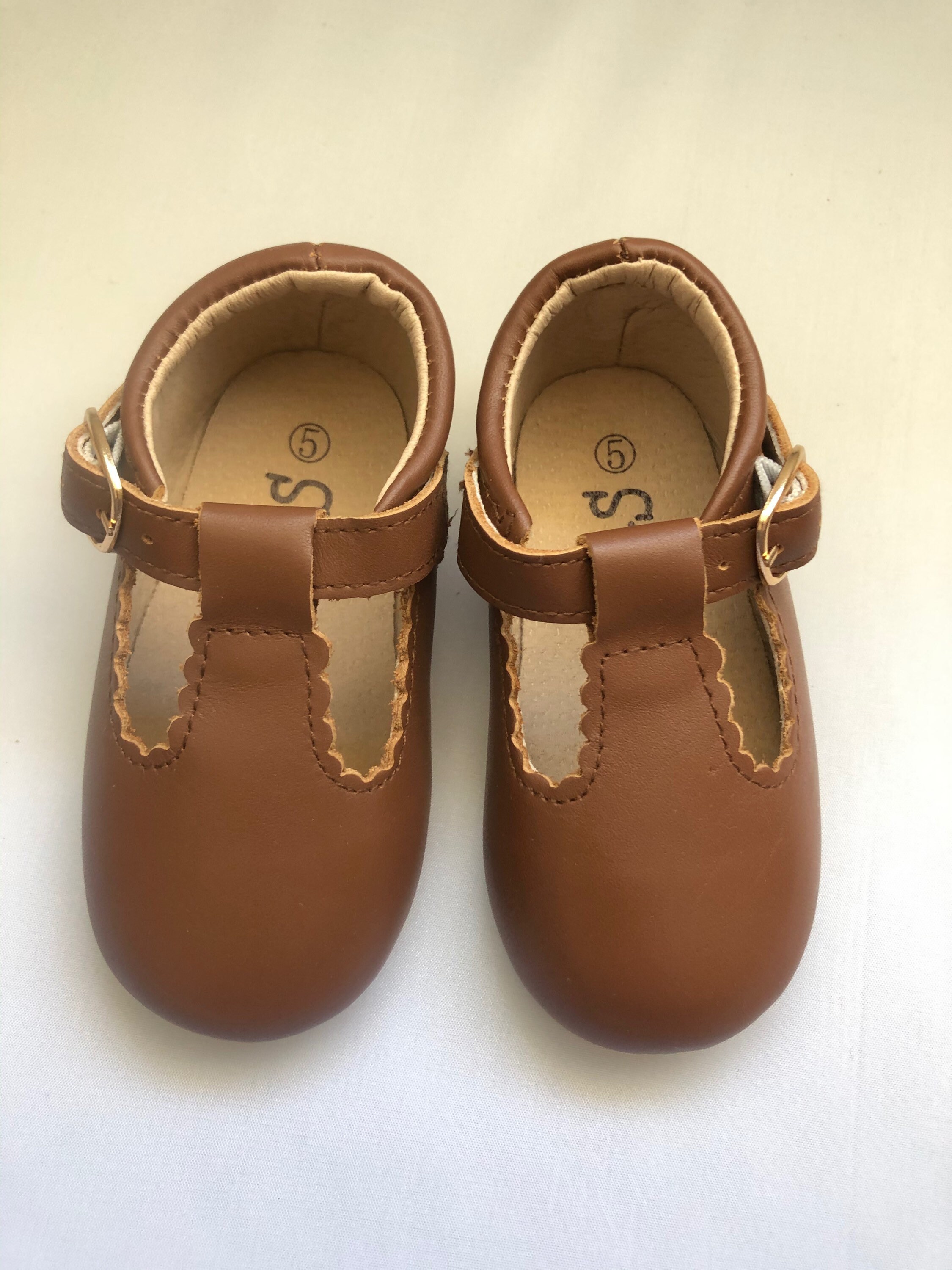 Special Sale, Size 5 Toddler Mary Janes Chocolate Brown