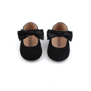 Size 2 Starbie Baby Mary Jane, Baby Shoes, Black Suede Baby Moccasins, Toddler Shoes, Toddler Mary Janes, Newborn Girl Shoes