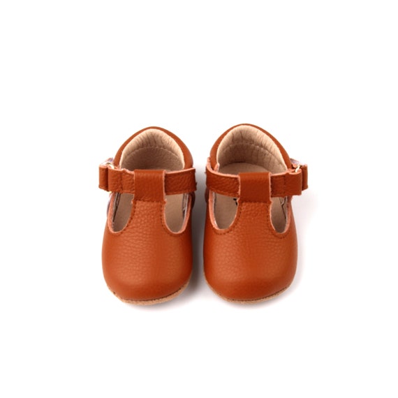 Hook & Loop Baby Mary Jane -Brown, Soft-Sole Baby shoes, Starbie Baby Tbar Shoes, Baby T-Bar Shoes, Toddler Mary Janes, Toddler Tbar shoes