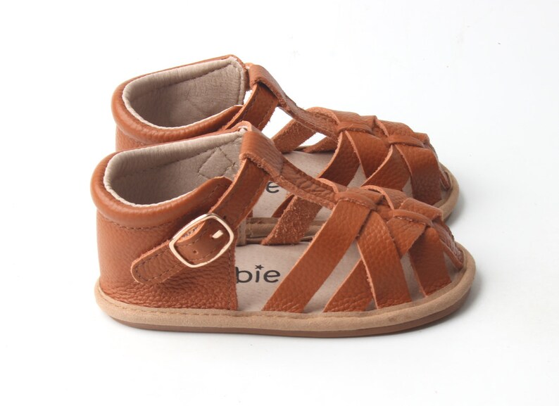 Brown Softsole Sandals Toddlers Sandals Nonslip Toddler Etsy