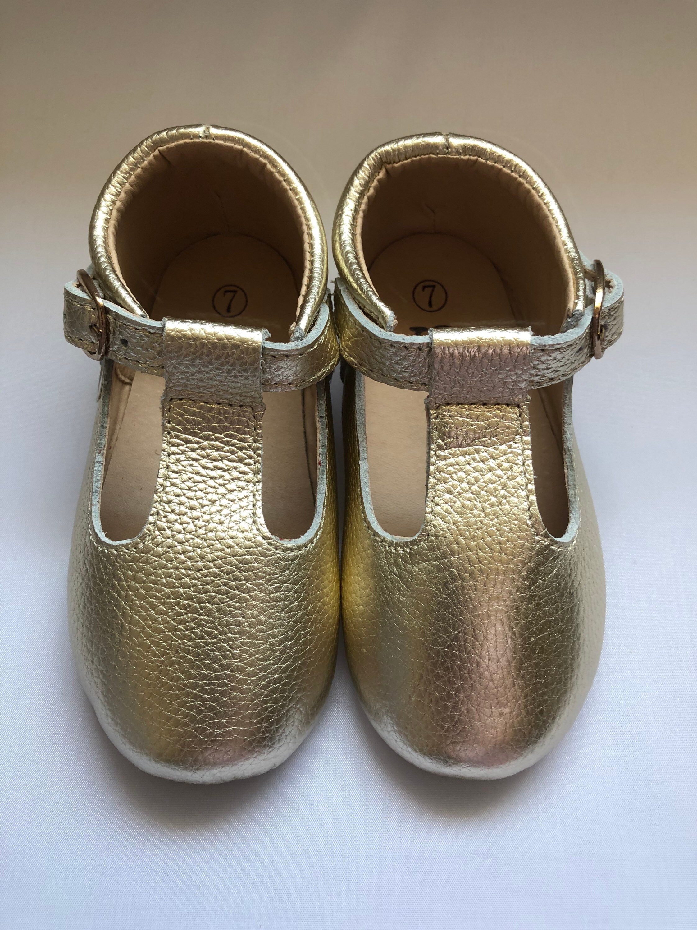 Special Sale! SIZE 7 Hard-Sole Mary Janes - Gold, Toddler Tbar Shoes ...
