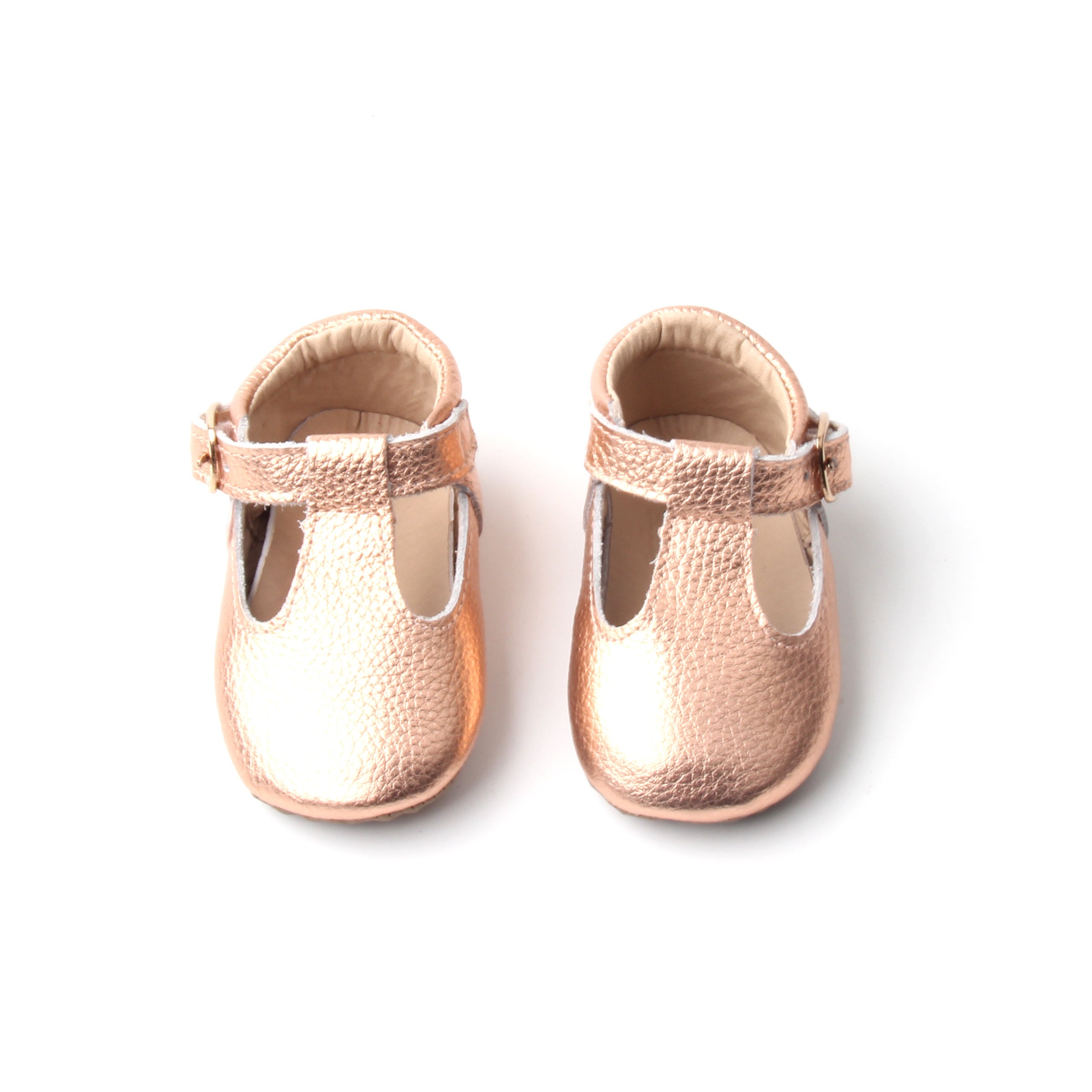 t bar rose gold shoes