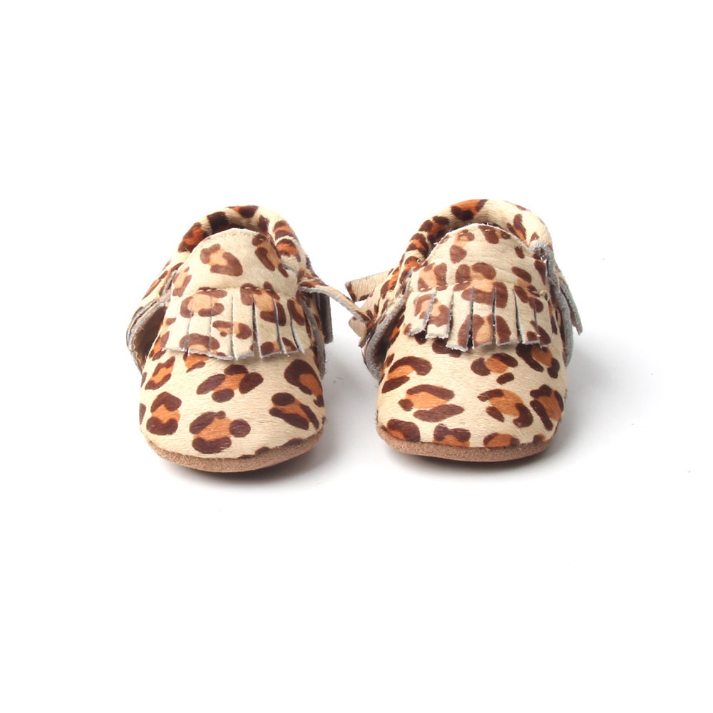 baby leopard moccasins