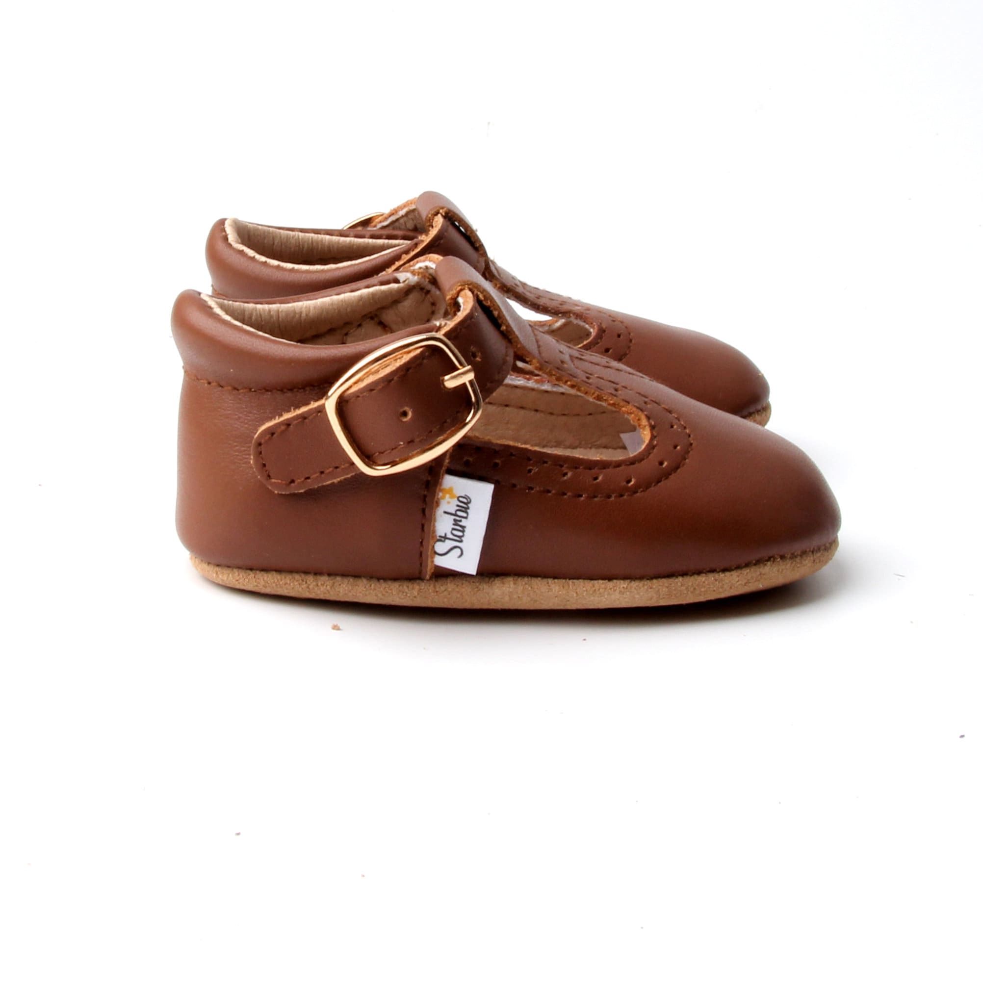 SoftSole Baby Mary Jane, Chocolate Brown, Starbie Baby